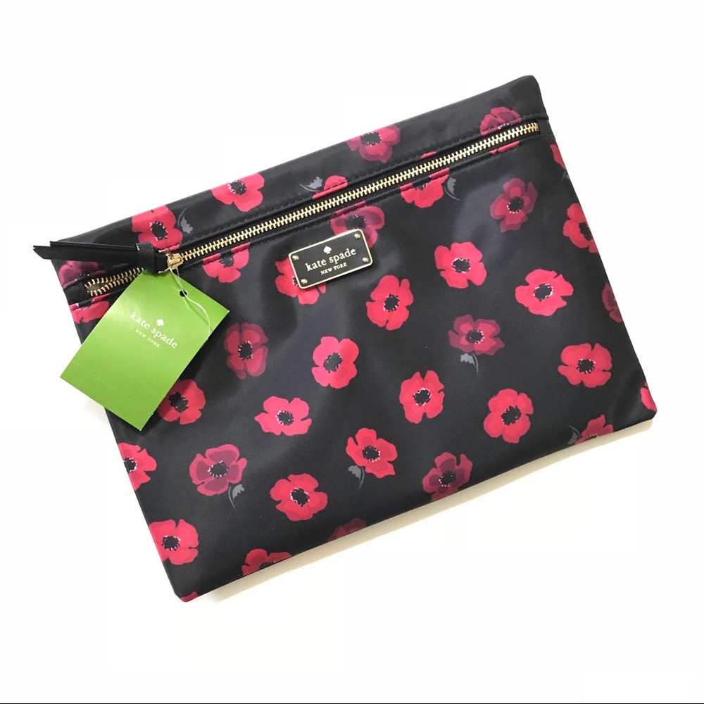 NWT KATE SPADE LARGE DREWE WILSON ROAD MINI POPPY